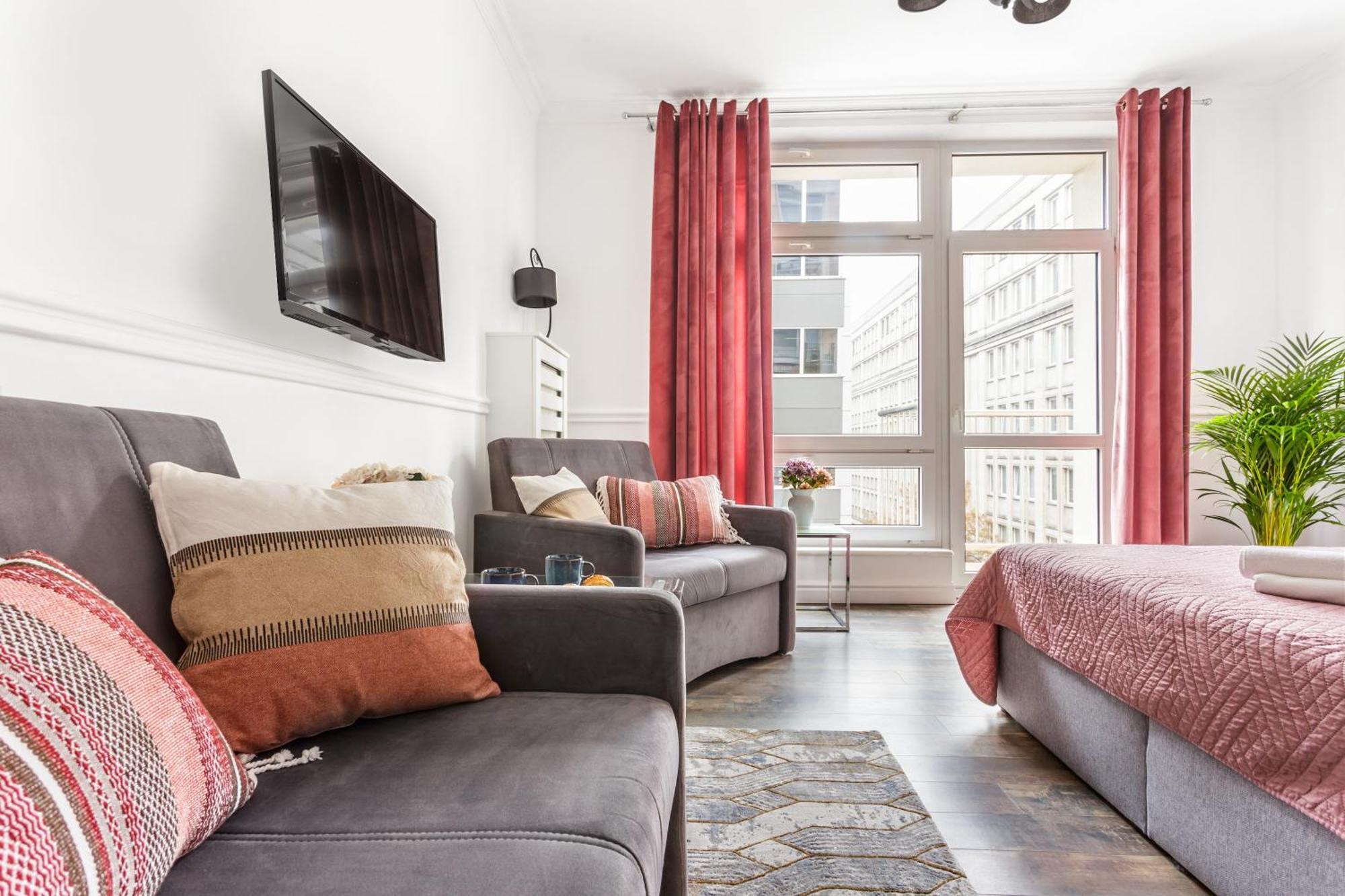 Charming Apartment In The City Center Varşovia Exterior foto
