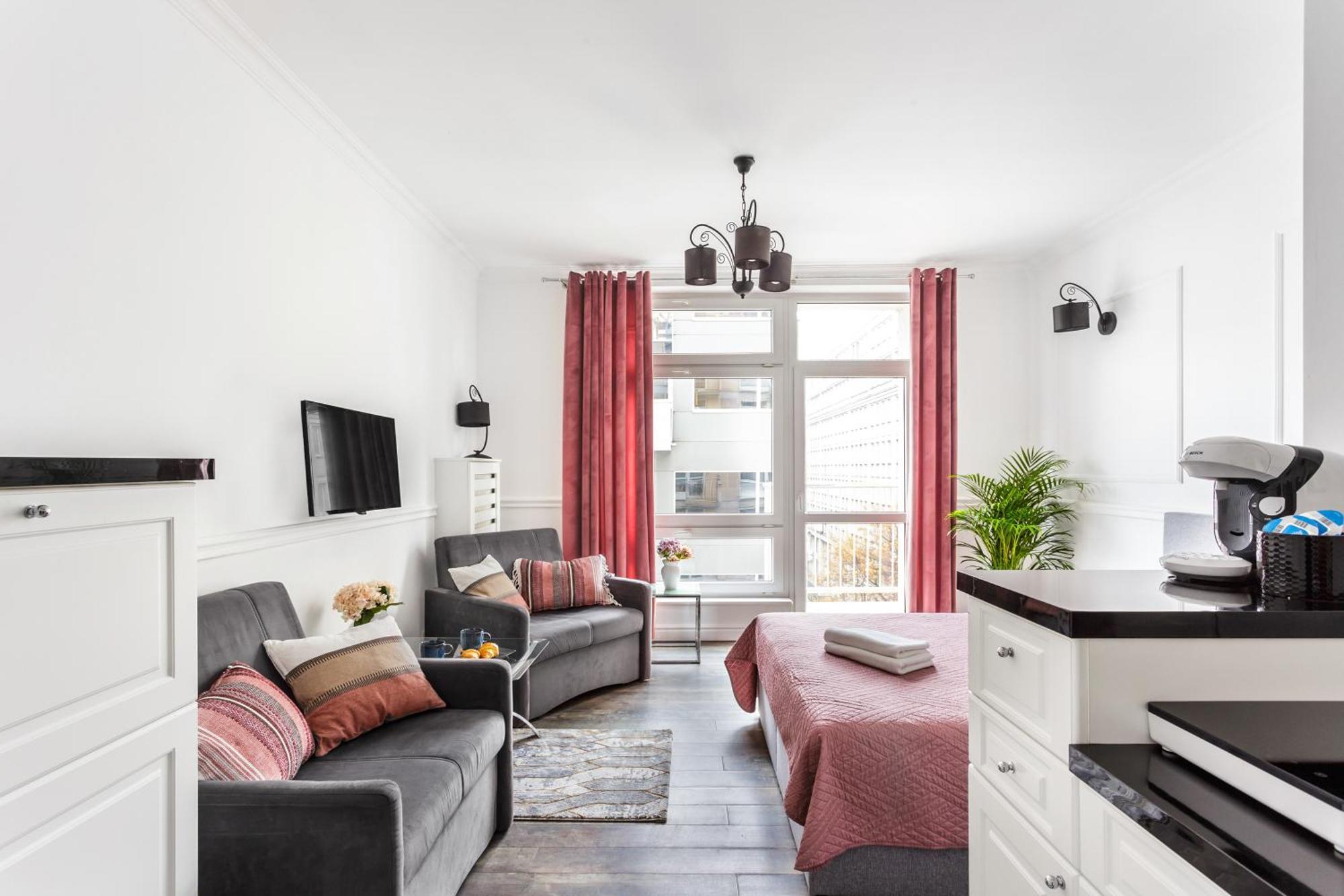 Charming Apartment In The City Center Varşovia Exterior foto