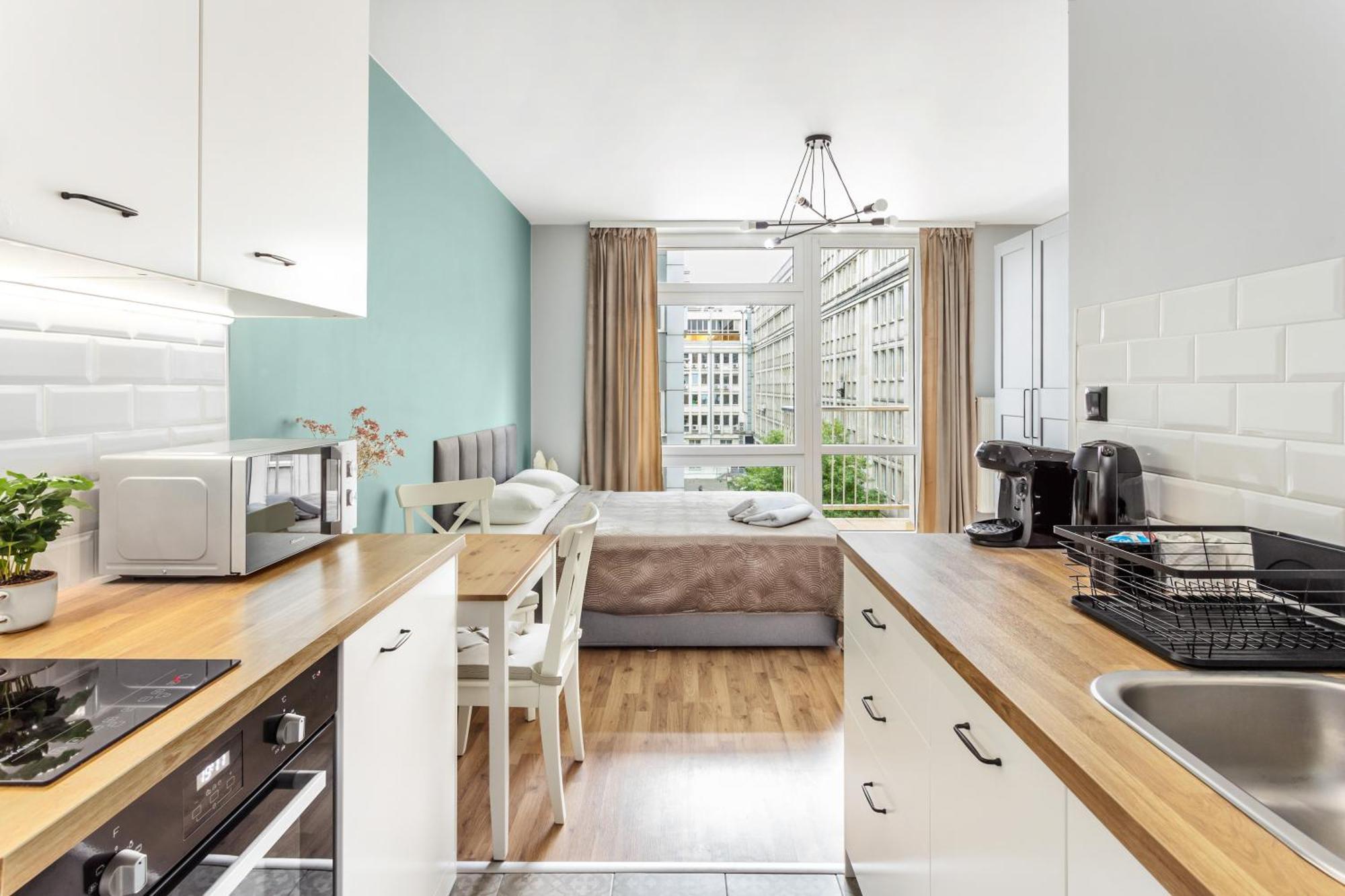 Charming Apartment In The City Center Varşovia Exterior foto